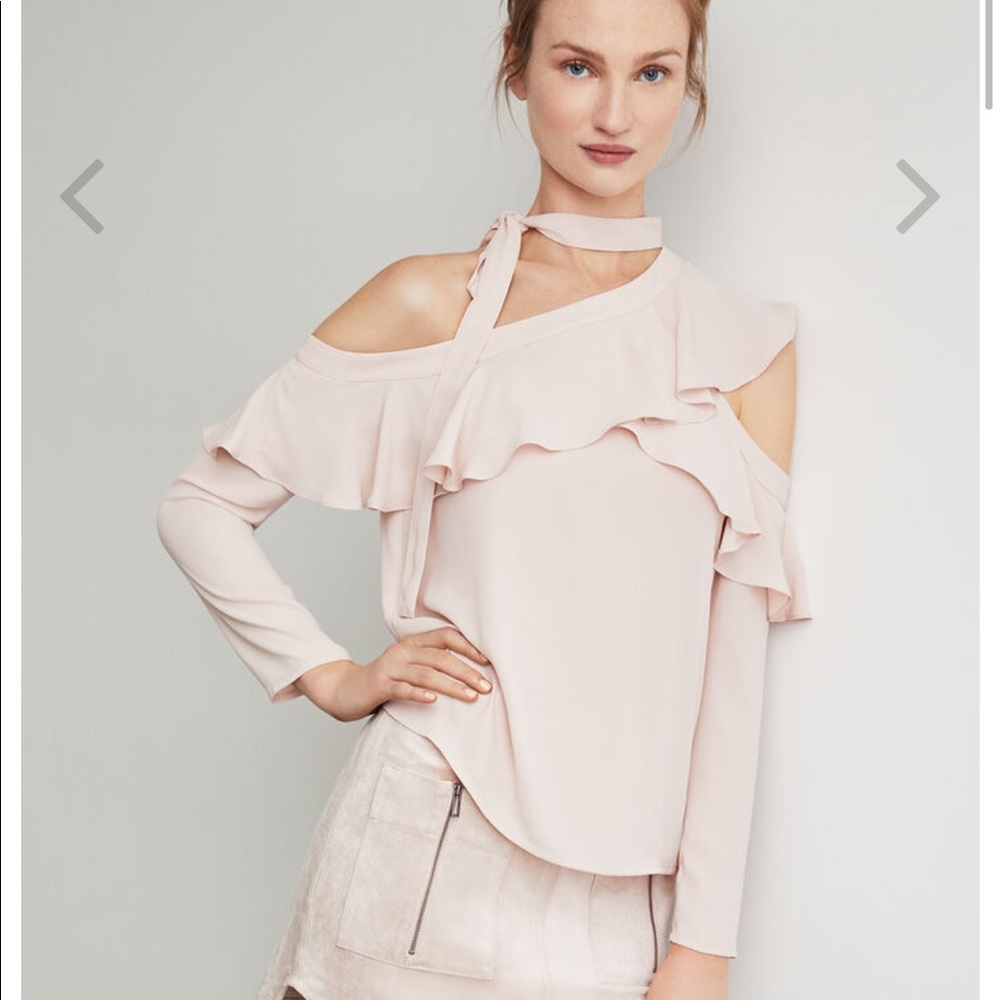 BCBG cold shoulder top